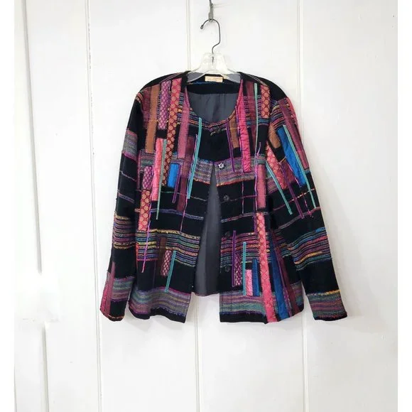 Art To Wear Modern Patchwork Jacket Choices - Picture 5 of 6